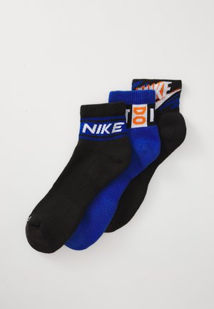 ANKLE UNISEX 3 PACK - Chaussettes de sport - black/sport royal/black/white