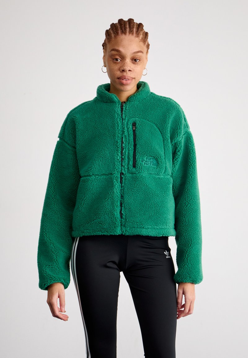 The North Face W EXTREME PILE 2 FZ JACKET - Fliisjakk - evergreen/black