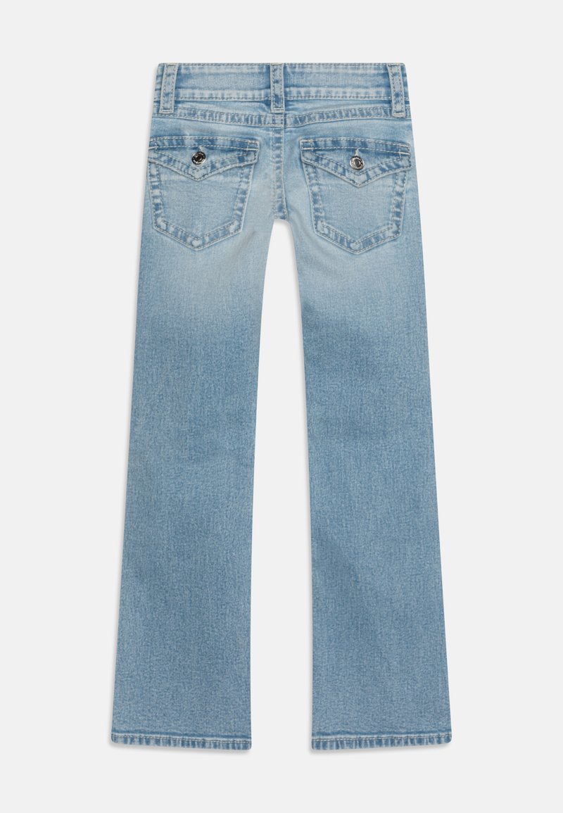 Gina Tricot Young CHUNKY LOW Flared jeans light blue/svart