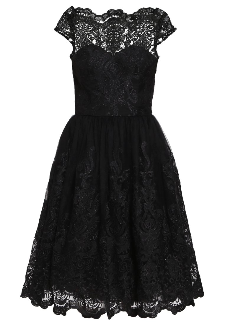 chinese dress ladies Lace Cami Bodycon Dress with Lace Detail in Black