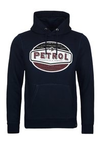 Petrol Industries - MIT KAPUZE KORDELZUG UND LOGO - Felpa con cappuccio - blau Immagine in miniatura 1