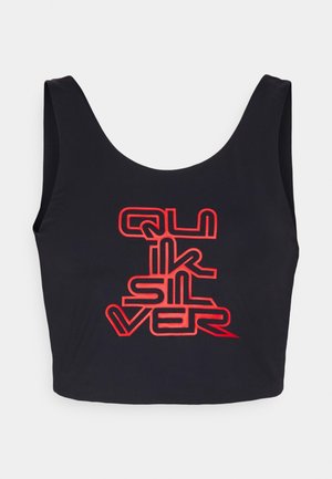 Quiksilver STRANGER THINGS UPSIDE DOWN SCOOP SINGLET - Top - black