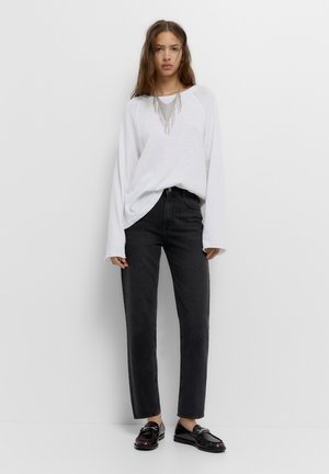 PULL&BEAR COMFORT - Traperice ravnih nogavica - black