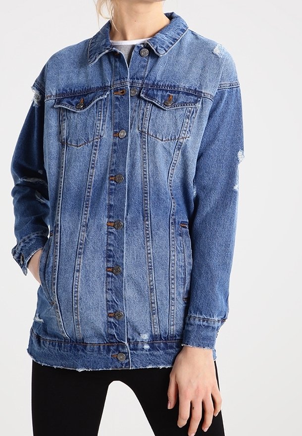 Noisy May Jeansjacka - blue denim