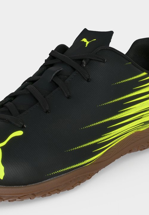 PUMA ATTACANTO II IT JR UNISEX - Indoor football boots - black/lime squeeze — photo 7