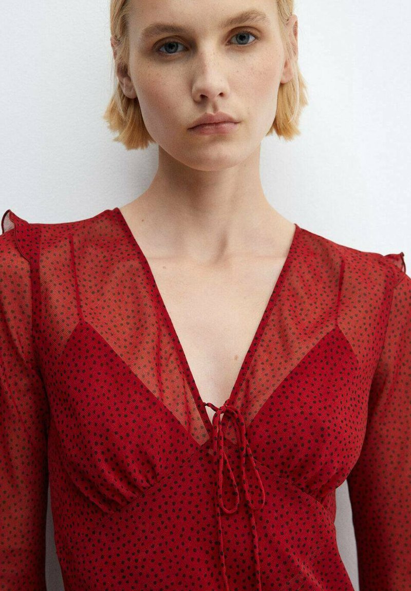 mango red polka dot dress Robe d't parfaite chez Mango