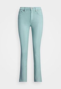 COATED HIGH RISE STRAIGHT ANKLE JEAN - Jeans straight leg - aqua pearl