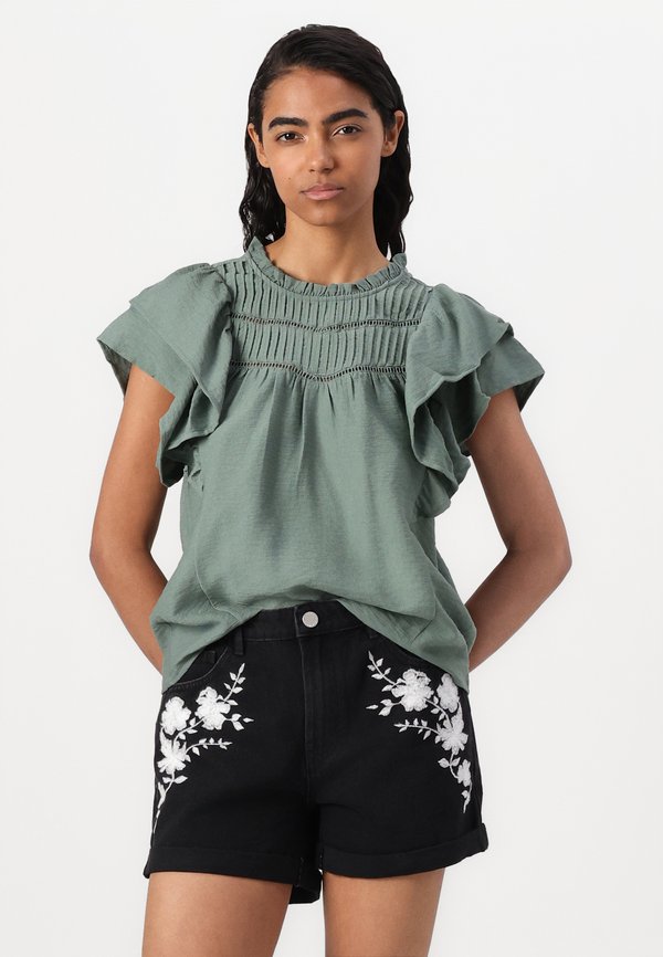 VMSUN FRILL - Blouse - laurel wreath4