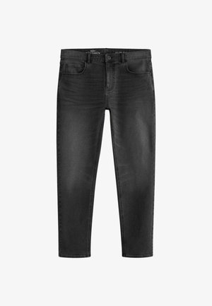 Saleda sobranide mustad teksad, viie taskuga, kerge fade'iga ja klassikalise disainiga. Kanga tekstuur on pehme ja kerge venivusega.