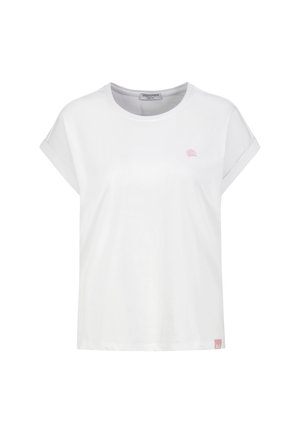 Eight 2 Nine, EIGHT 2 NINE T-SHIRT MIT KLEINER STICKEREI - Basic T-shirt - white