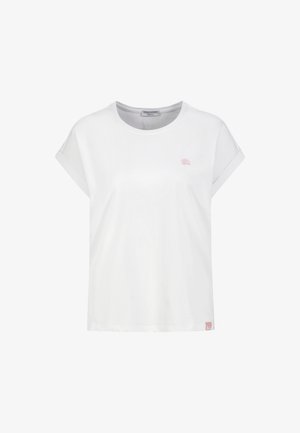 Eight 2 Nine, EIGHT 2 NINE T-SHIRT MIT KLEINER STICKEREI - T-Shirt basic - white