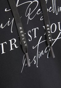 Replay Felpa con cappuccio - black denim
