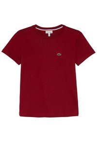Lacoste TEE TURTLE NECK - Jednoduché tričko - bordeaux