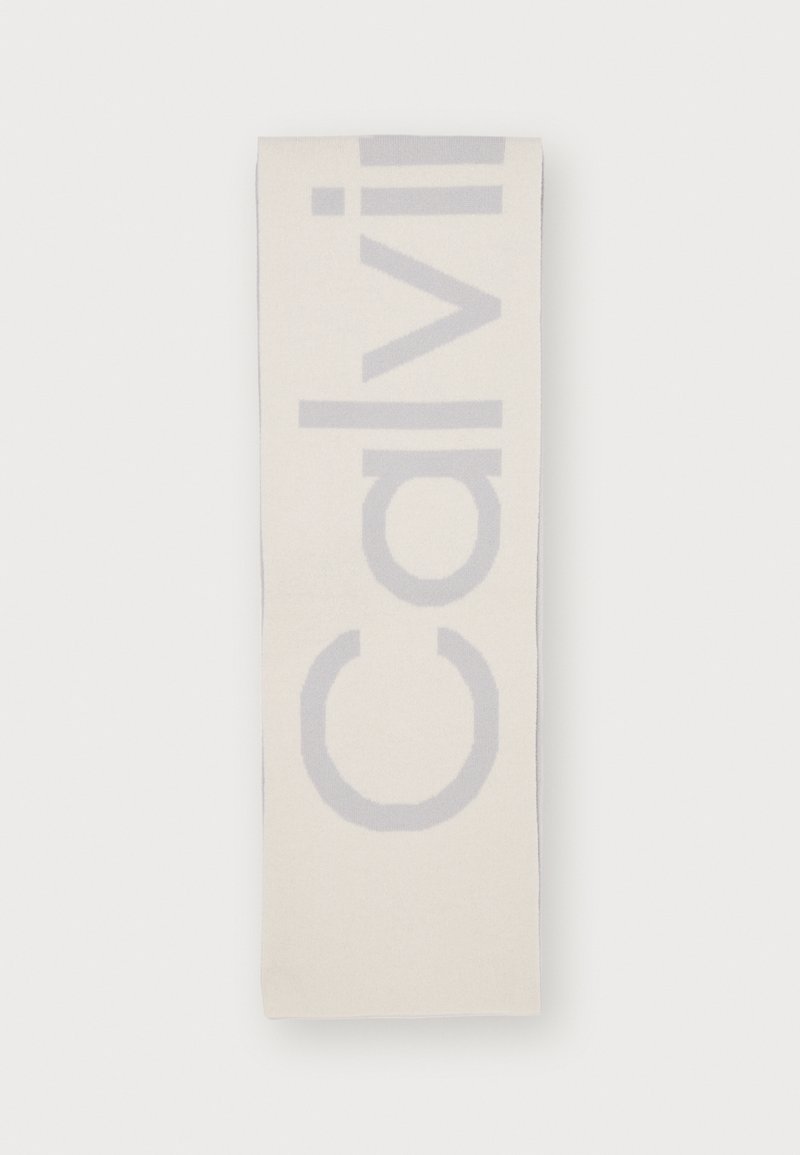 Calvin Klein TWO TONE MIX SCARF - Sciarpa - pearl grey/bright white