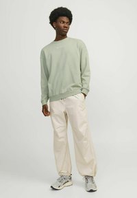 Jack & Jones MIT RUNDHALS GEDRUCKT - Sudadera - desert sage