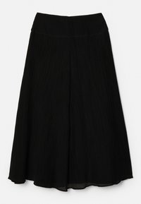 PARCHMENT TEXTURED SKIRT - A-silueta svārki - black