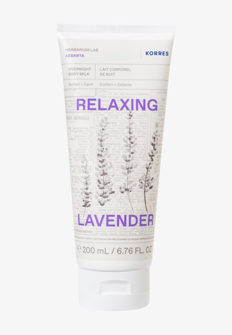 KORRES - RELAXING LAVENDER OVERNIGHT BODY MILK - Fuktighetskräm, Förstora