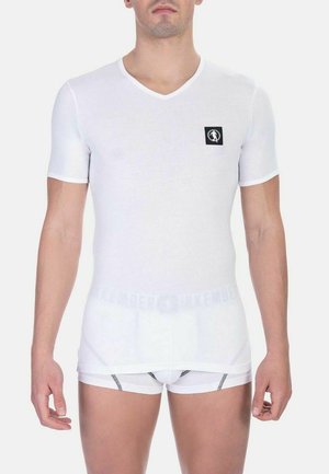 Bikkembergs FASHION PUPINO V NECK SINGLE PACK - Unterhemd/-shirt - white