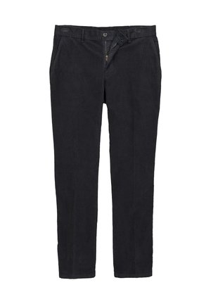 Men Plus, CORD-CHINO HOSE BAUCHFIT, REGULAR FIT, BIS 72 - Chino - blue denim