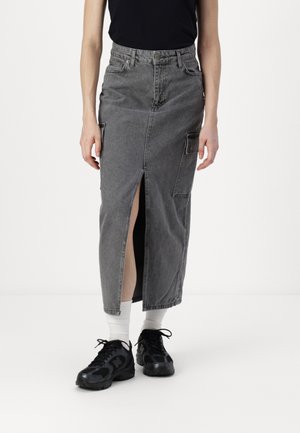 AVA CARGO SKIRT - Maksiseelik - washed grey