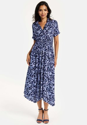 MIDI - Shirt dress - blue white