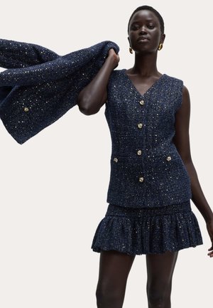 Marks & Spencer TWEED SPARKLY - Bodywarmer - navy mix