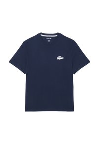 TEE - T-Shirt print - bleu marine   blanc