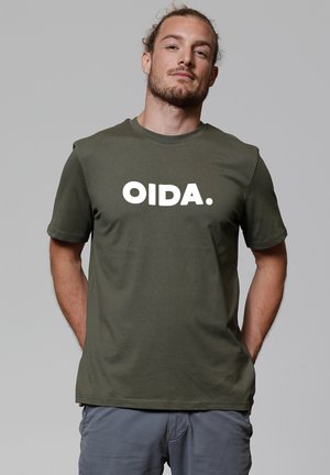 OIDA - T-shirt imprimé - khaki
