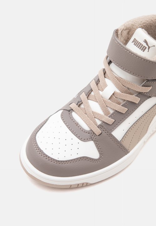 PUMA REBOUND SLAM MID COZY UNISEX - High-top trainers - mouse gray/birch/warm white — photo 6