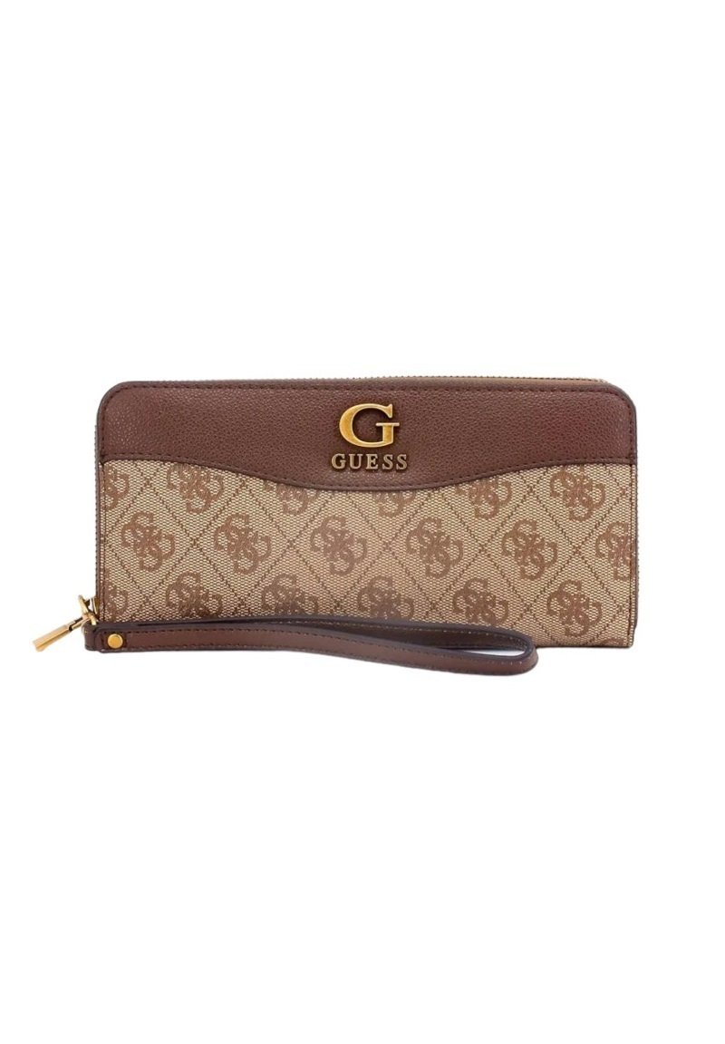 Borsa Guess 4G Metal Script Marrone - Custodia In Ecopelle Con Logo Metallico - Foto 3