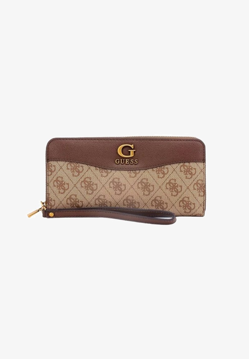 Borsa Guess 4G Metal Script Marrone - Custodia In Ecopelle Con Logo Metallico - Foto 3