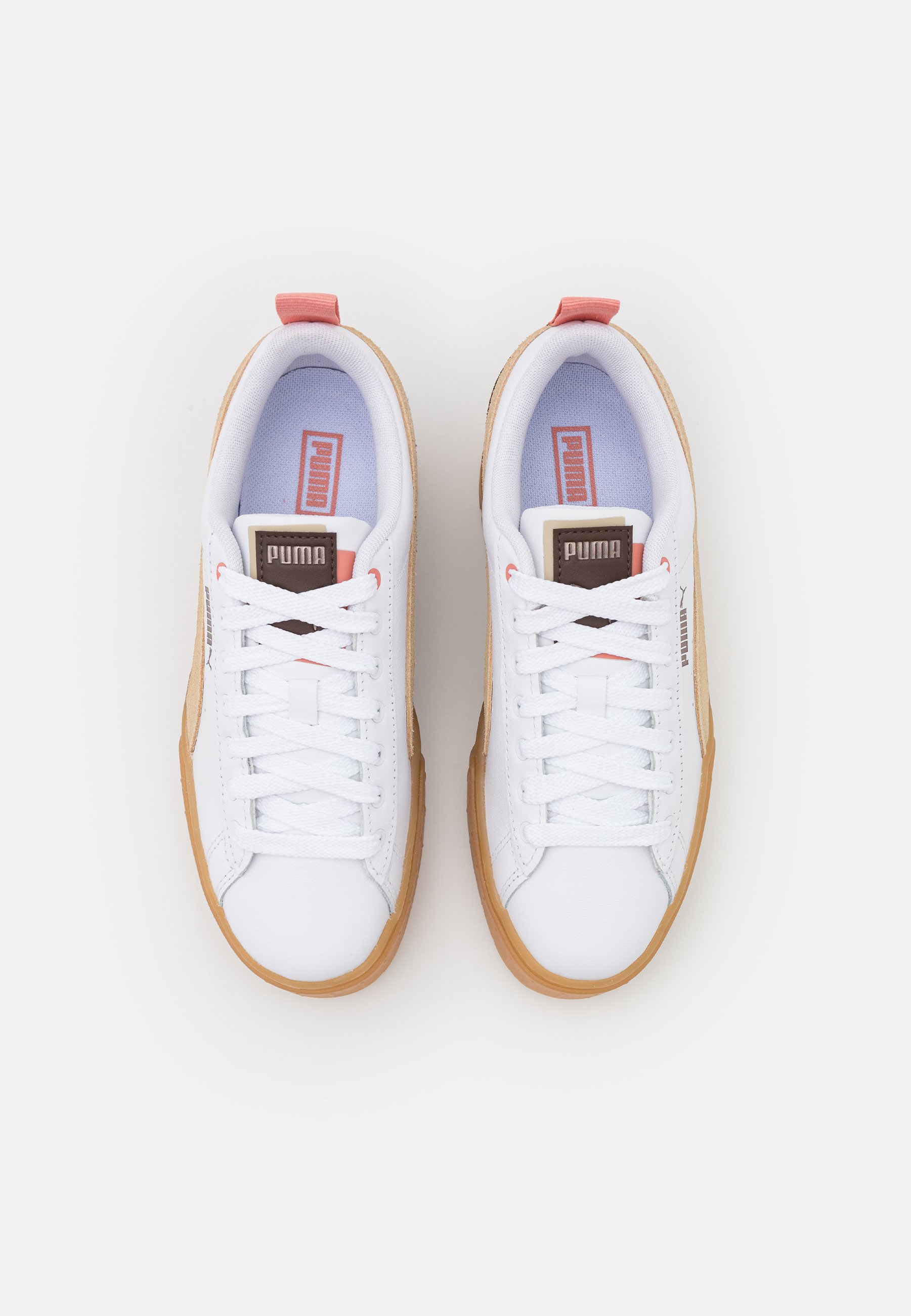 puma white and brown