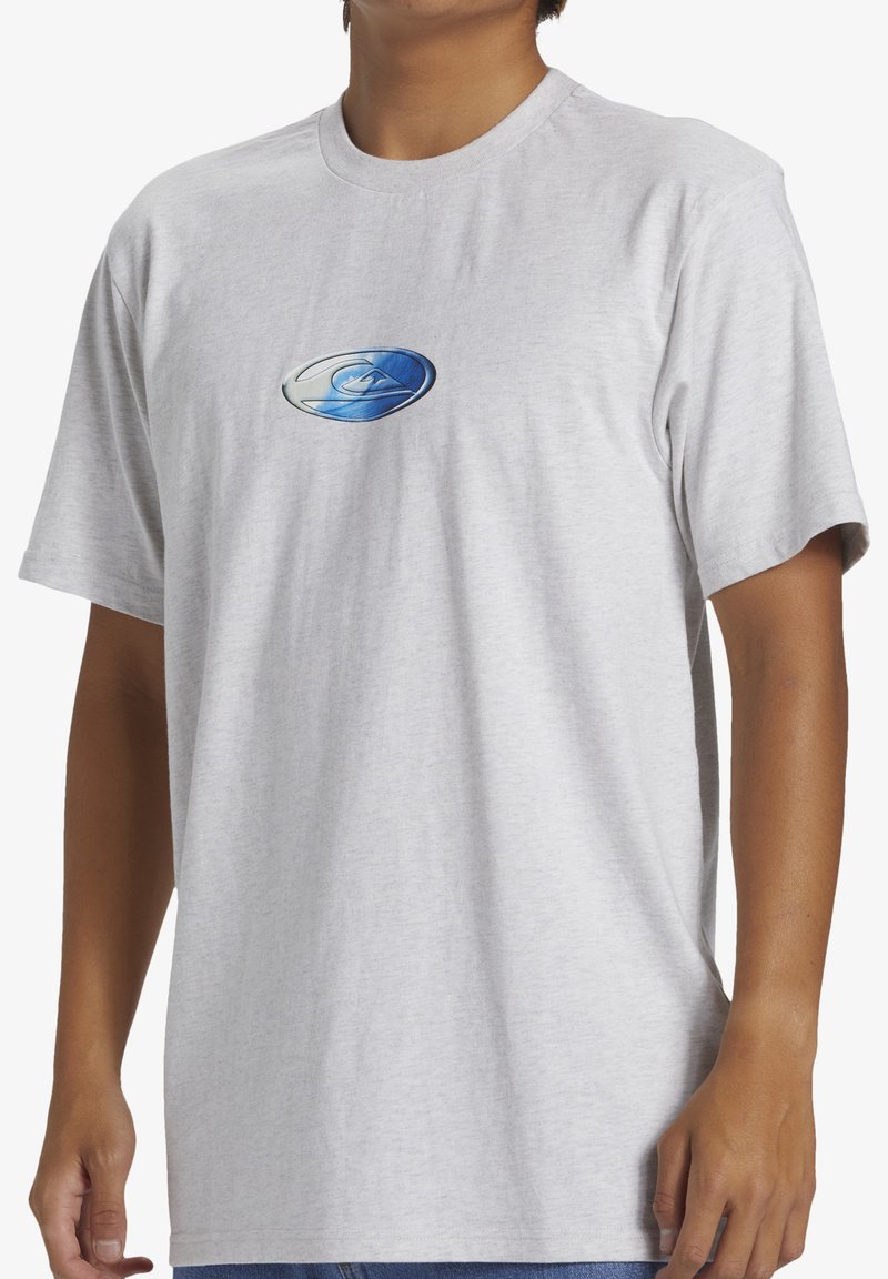 Quiksilver N.A.R. STN - Camiseta estampada - snow heather