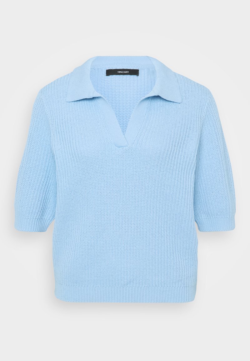 Vero Moda Petite Poloshirt lichtblauw