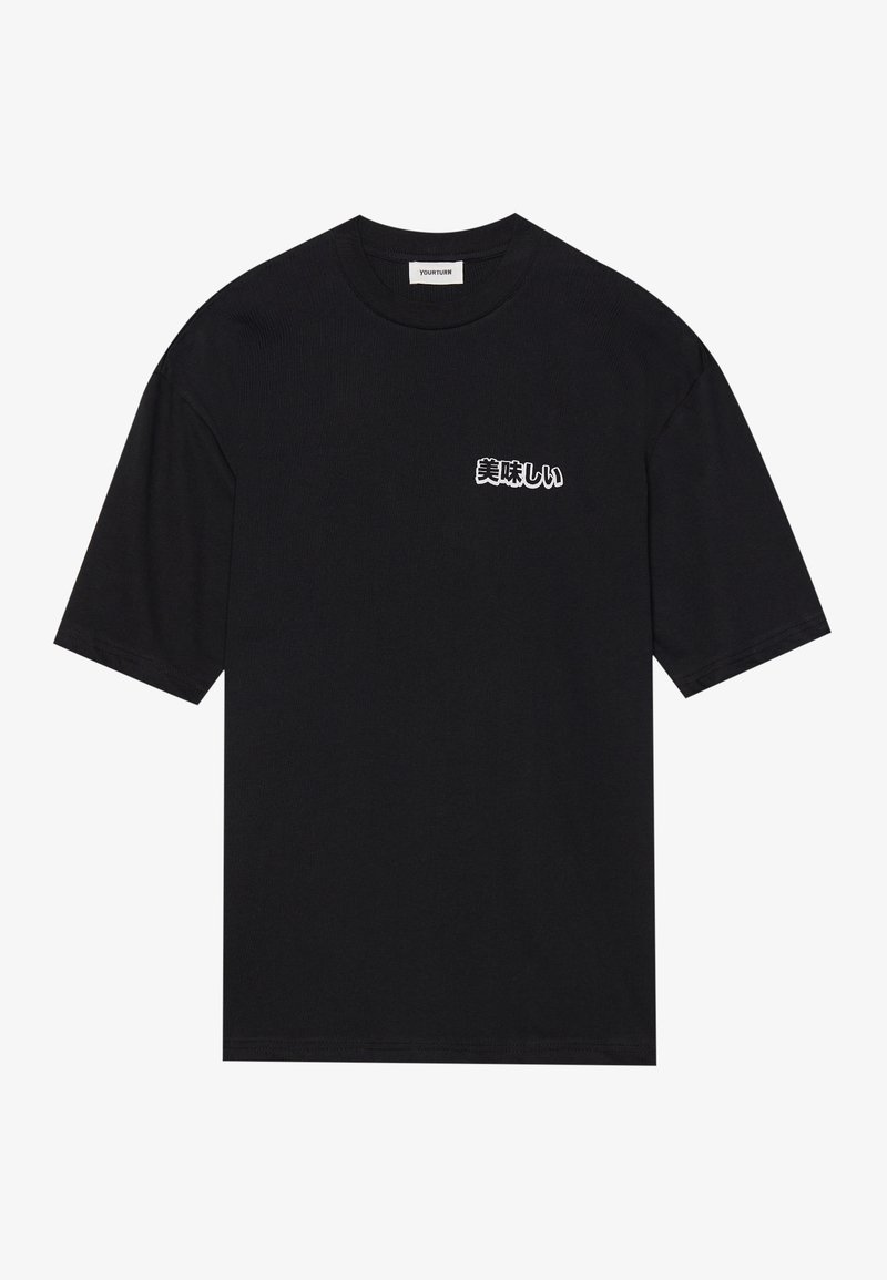 YOURTURN T-shirt print zwart