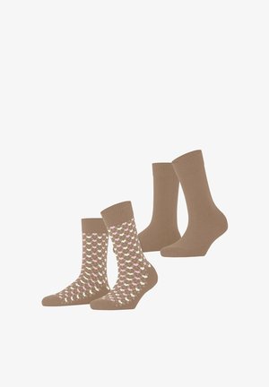 Esprit, 2-PACK - Sokken - camel