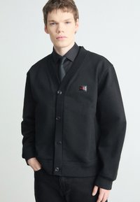 HUGO DACARDIGO - Tröja med dragkedja - black