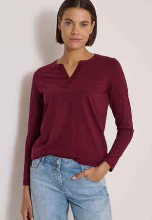 Cecil, LANGARM SHIRT IM TUNIKA-LOOK - T-shirt à manches longues - red wine