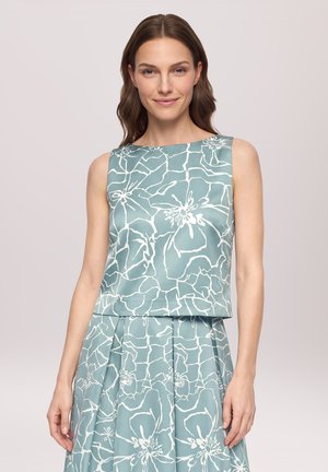 Vera Mont, VERA MONT MIT JACQUARD CORSAGENTOP - Blouse - petrol cream