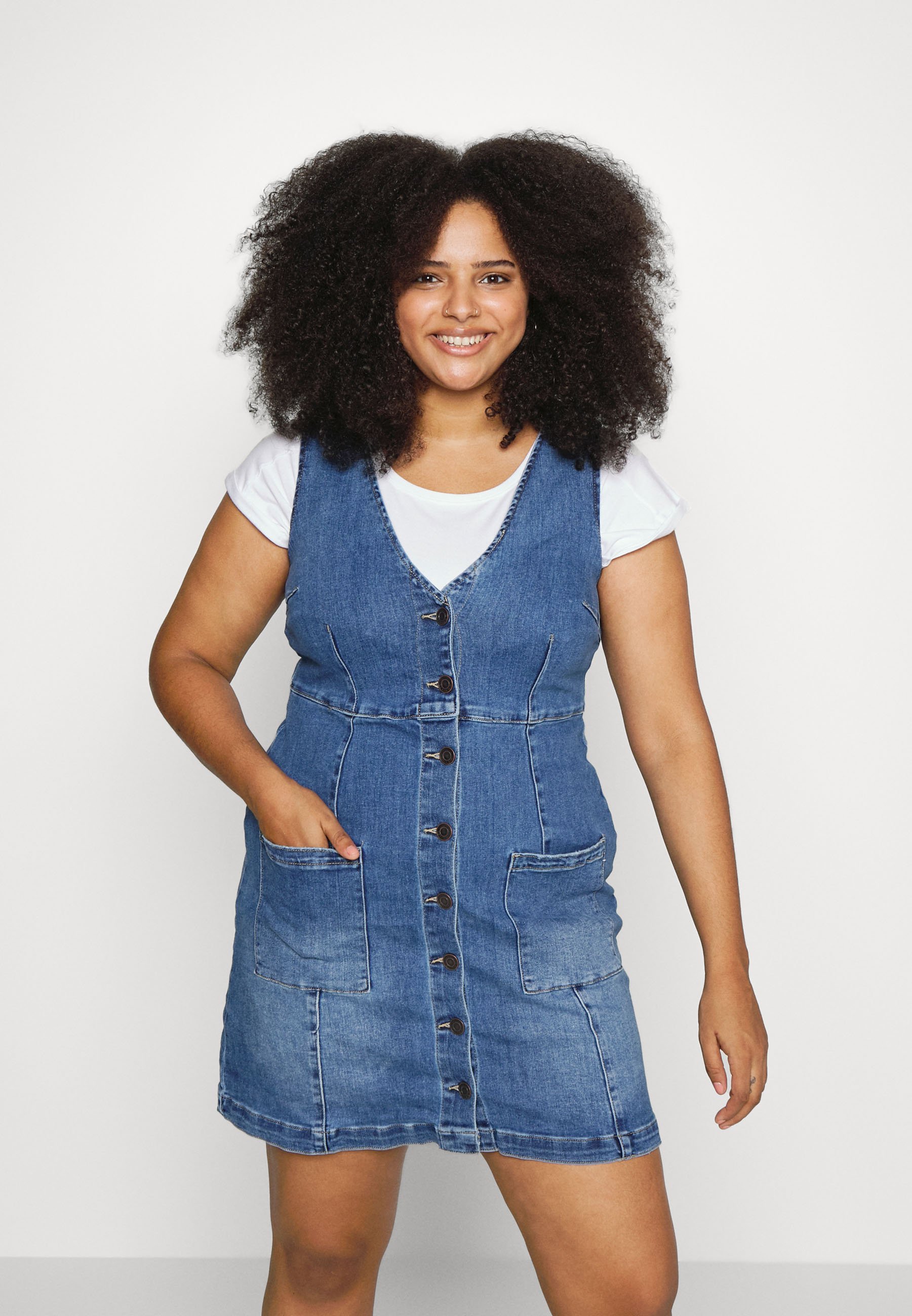 overall blue jean dress
