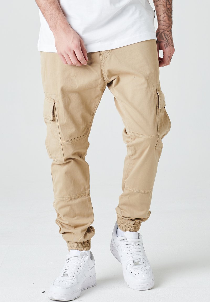 Cargohose Herren Beige Breit