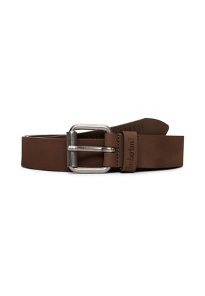 WITH VERTICAL CUTS - Belt - dark brown