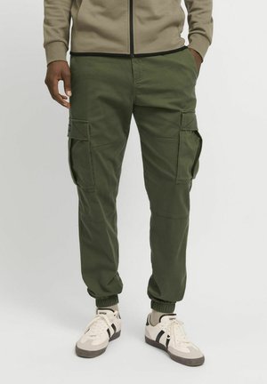 JPSTKANE JONNIE CUFFED - Pantaloni cargo - olive night