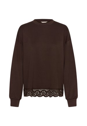 Bon'A Parte, BPZELLA SWEAT BLOUSE - Sweatshirt - coffee bean
