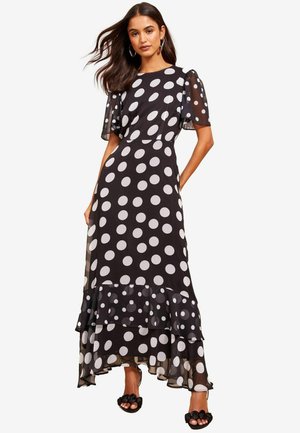 Friends Like These SHORT SLEEVE TIERED REGULAR FIT - Maxi šaty - black white
