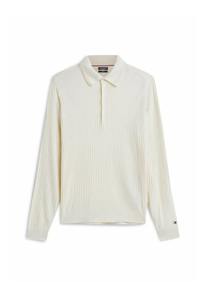 Tommy Hilfiger, TOMMY HILFIGER NEW YORK LABEL PERFORMANCE POLO JUMPER - Poloshirts - ivory petal