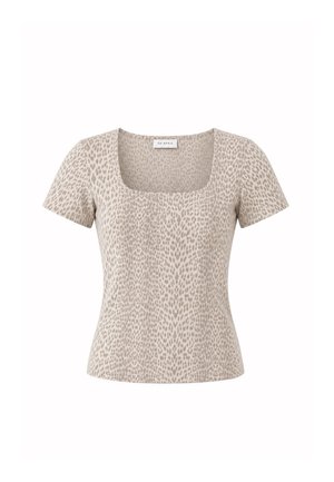 OH APRIL, KALINA SLIM FIT T-SHIRT - Print T-shirt - micro leo beige