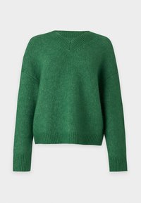 LONG SLEEVE V NECK - Strikkegenser - artichoke green