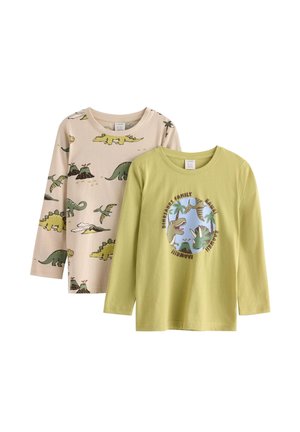 DINO 2-PACK - Langarmshirt - light dusty green