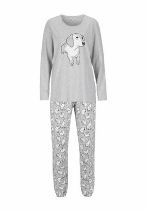 TWO PIECE SET - Nachtwäsche Set - grey melange